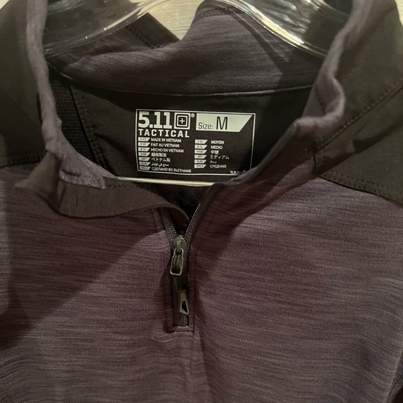 5.11 Tactical Women’s Black and Gray Quarter Zip Pullover Jacket, Medium, EUC - Picture 5 of 8